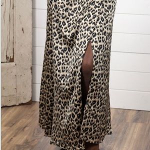 Leopard print skirt